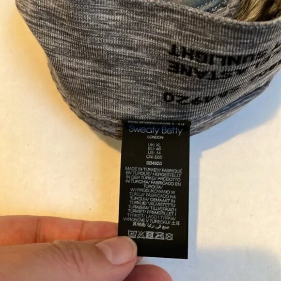 Sweaty Betty Stamina Sports Bra Charcoal Gray XL - Picture 6 of 8